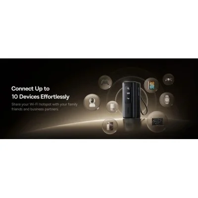 Baseus EnerGeek GX11 MiFi Power Bank 20000mAh 67W - Cosmic Black